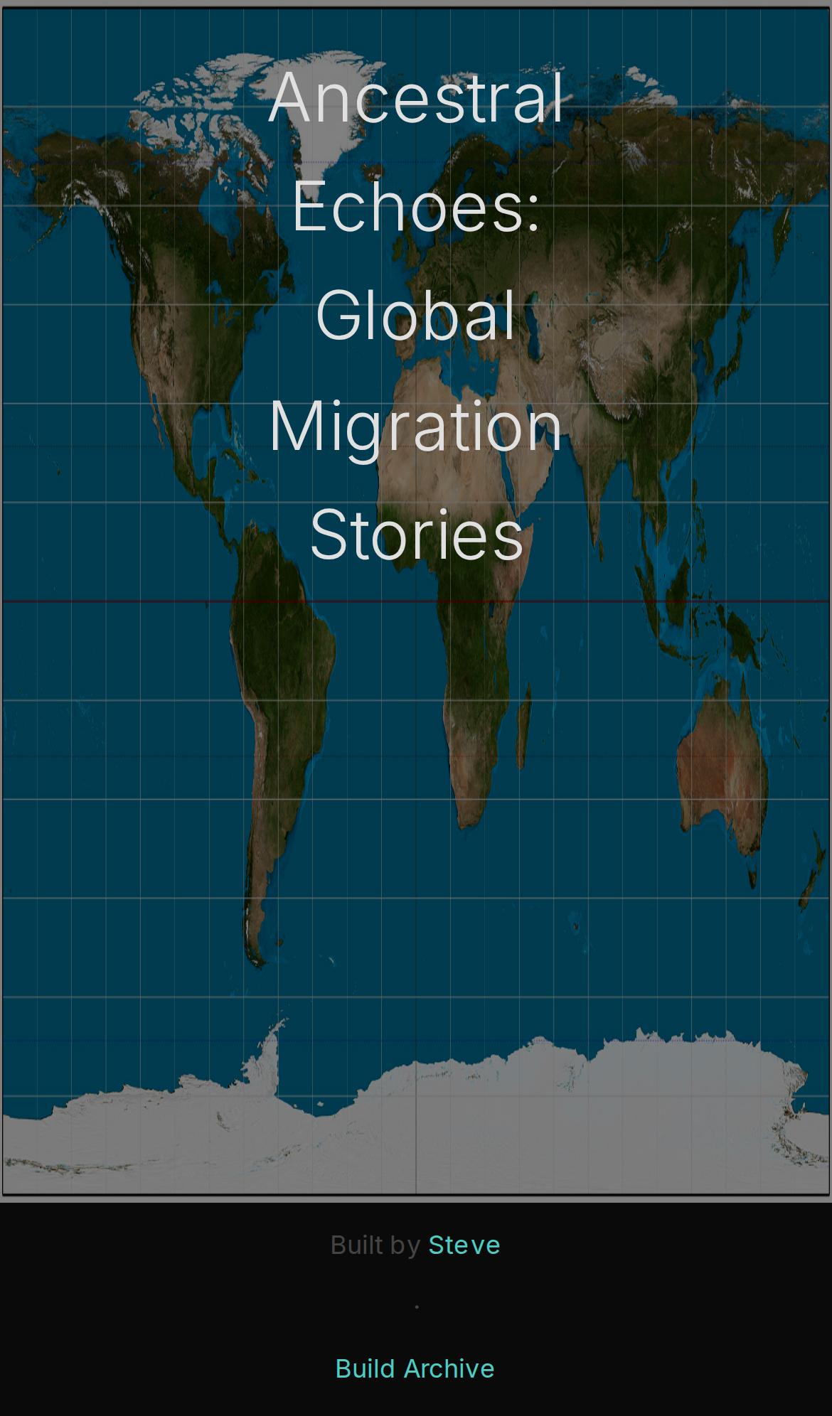 Ancestral Echoes Map, mobile preview