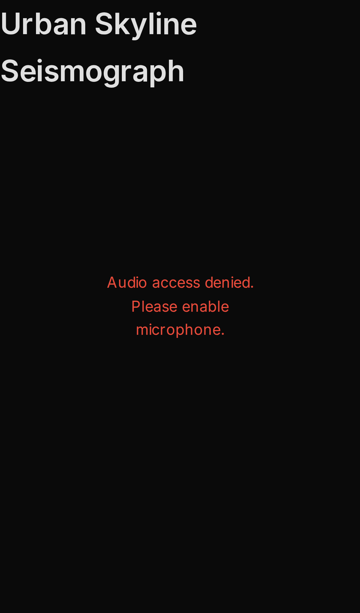 Urban Skyline Seismograph, mobile preview
